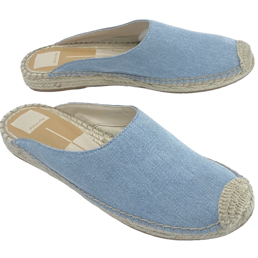 Dolce Vita Tyro Denim Espadrilles Mules; 9